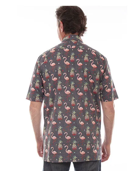 5315 - S/s Flamingos & Pineapples