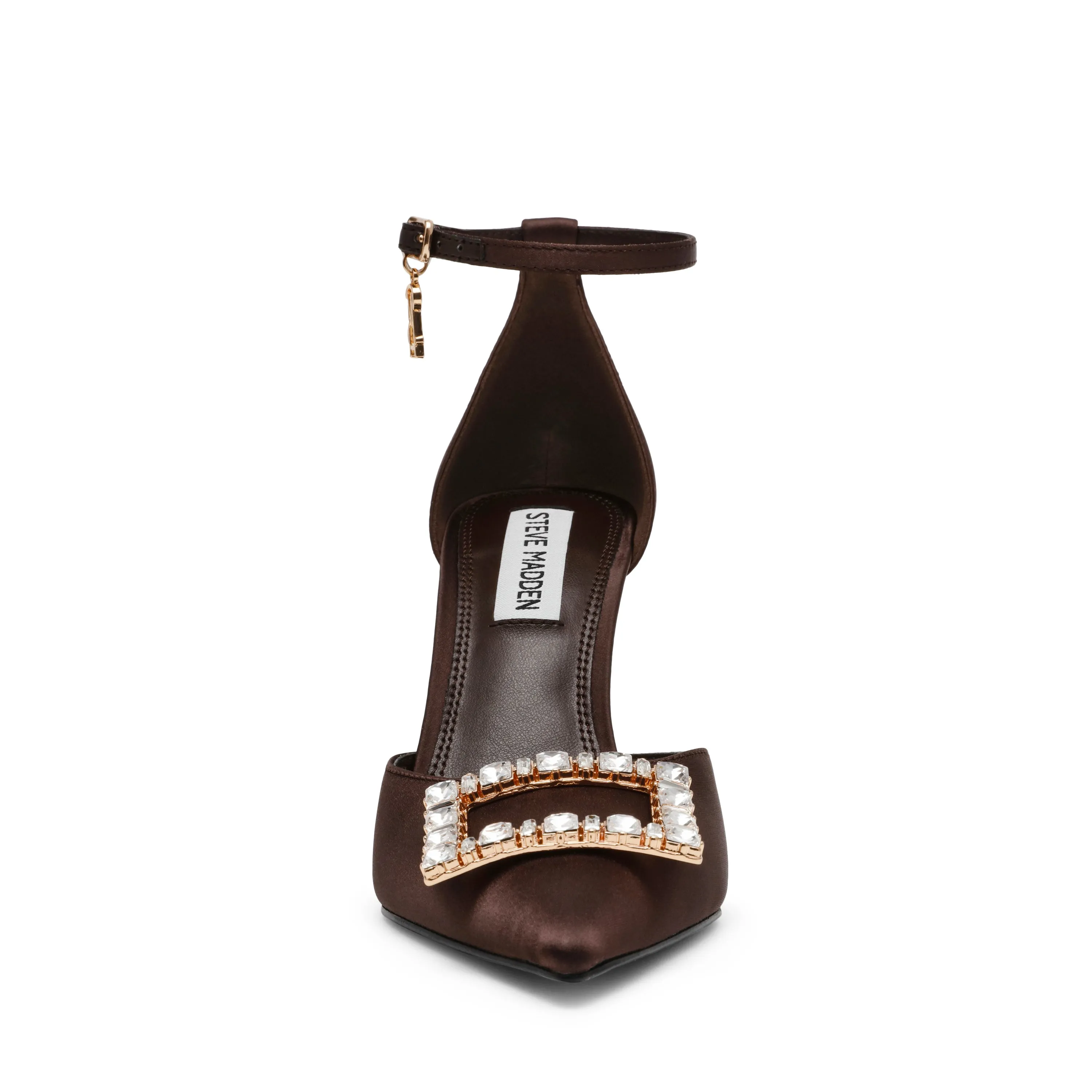 Accession Heeled Sandals BROWN SATIN