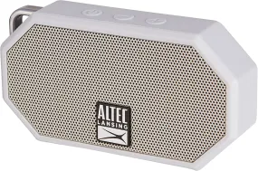 Altec Lansing IMW257-AB H20 Bluetooth Speaker - White /IP67/Rugged Design/AUX/Clip