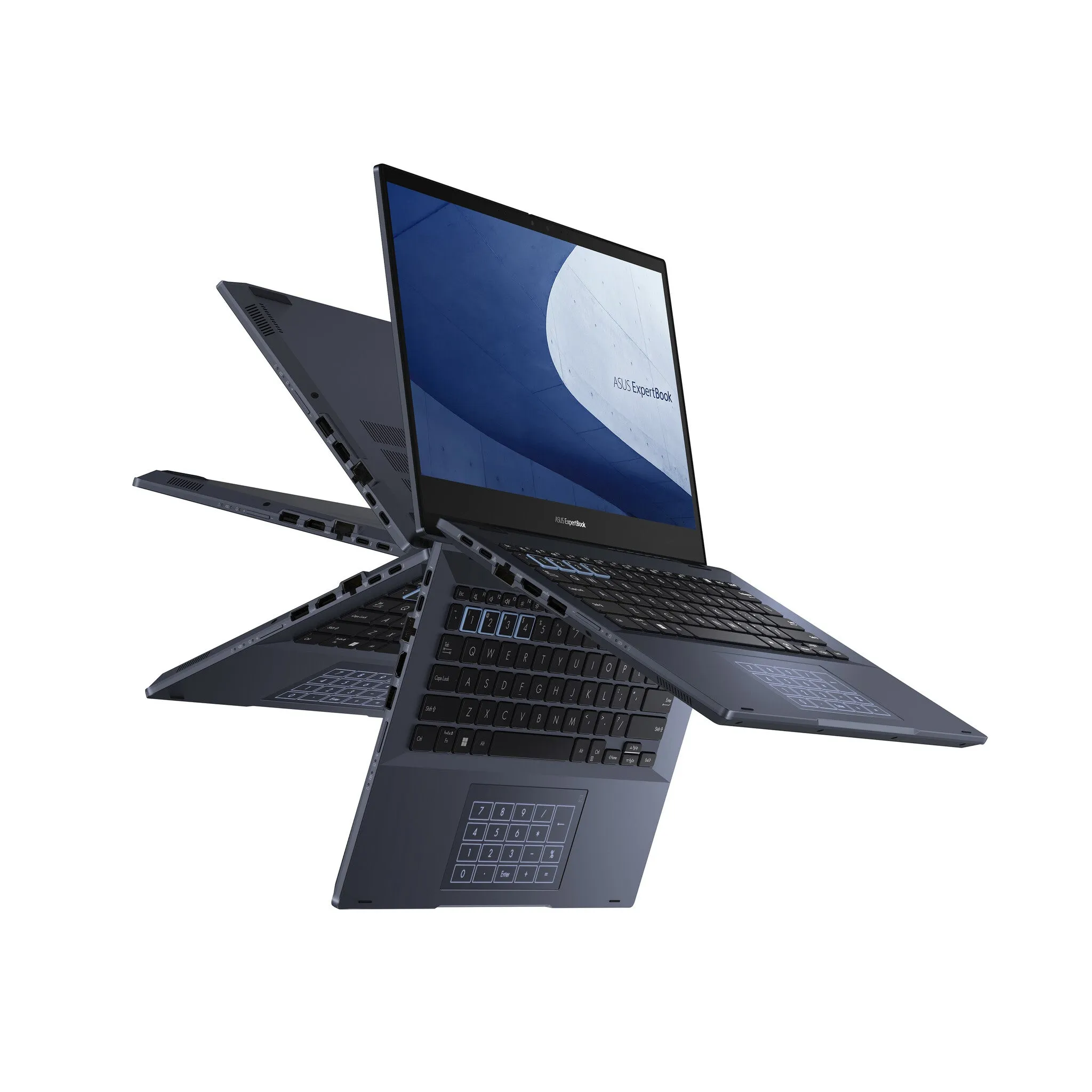 ASUS ExpertBook B5402FEA-HY0226X Hybrid (2-in-1) 35.6 cm (14") Touchscreen Full HD Intel® Core™ i7 i7-1195G7 16 GB DDR4-SDRAM 512 GB SSD Wi-Fi 6 (802.11ax) Windows 11 Pro Black