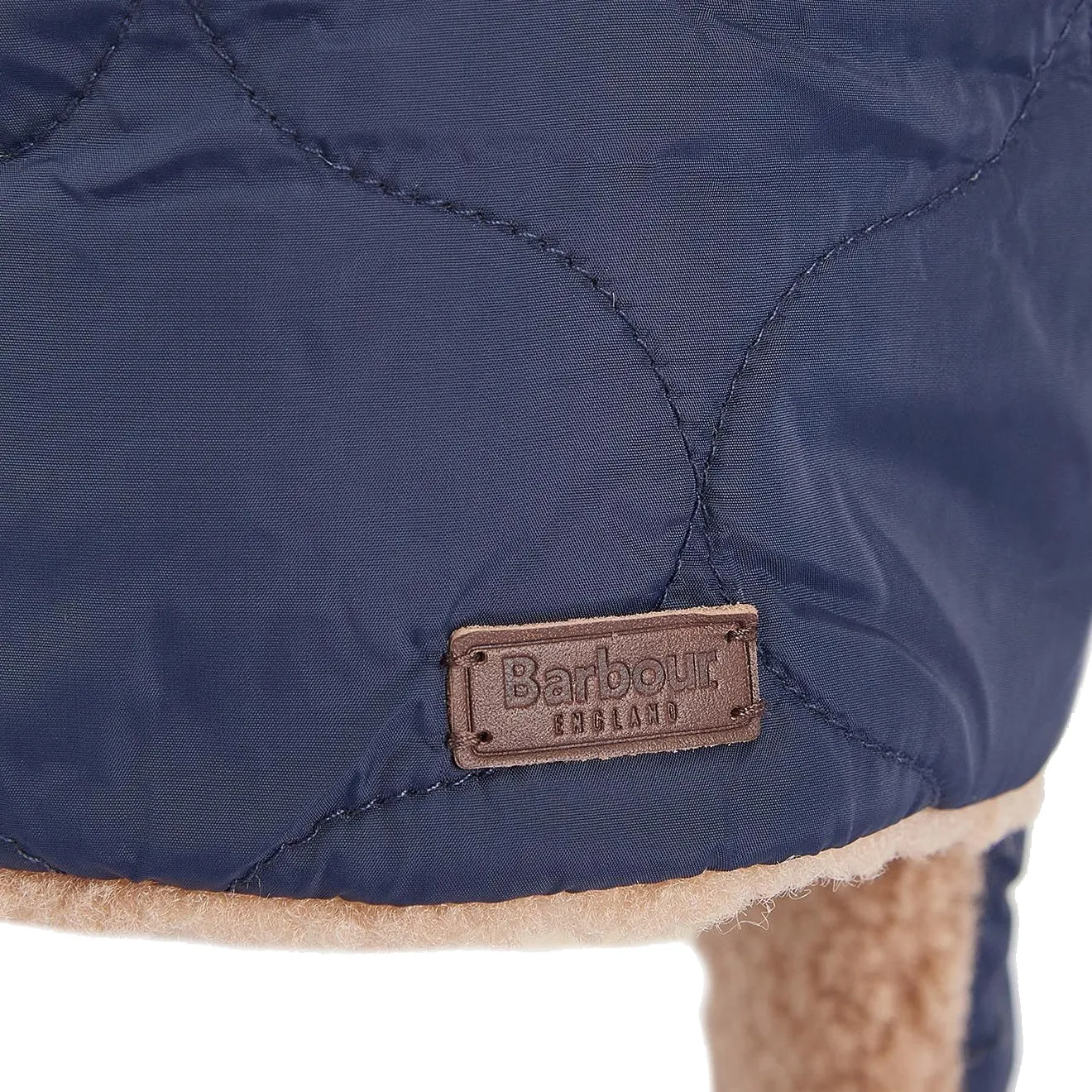 Barbour Sandbay Quilted Trapper Hat Navy