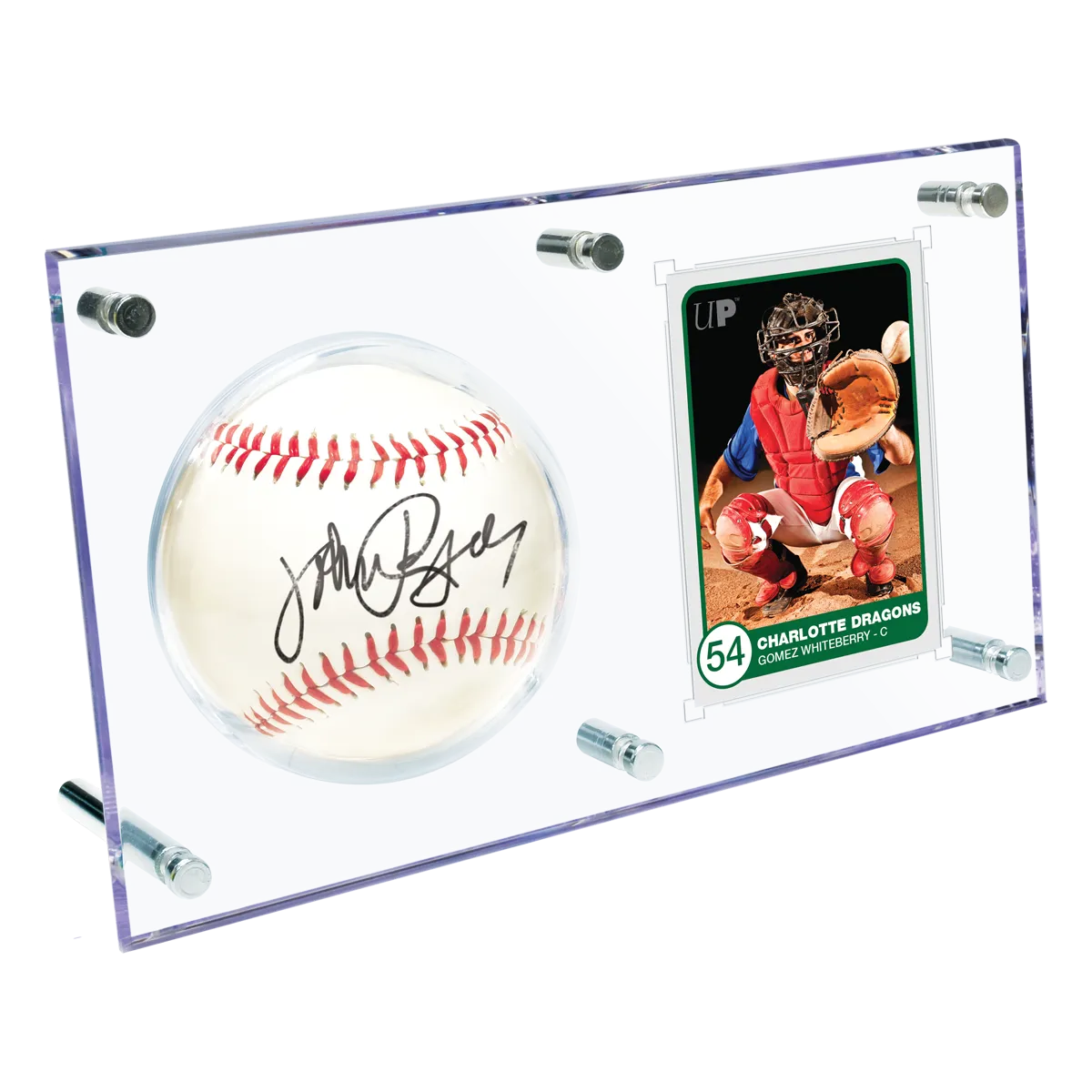 Baseball & Card (35PT) Clear Flip Display Case