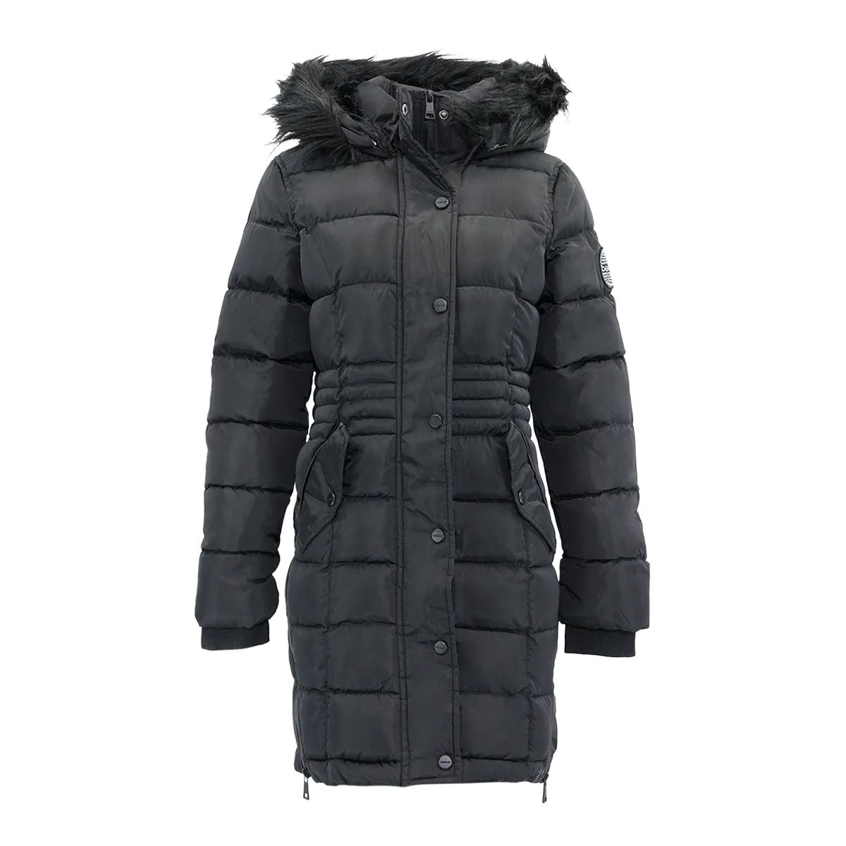 Bebe Women's Long Puffer Jacket