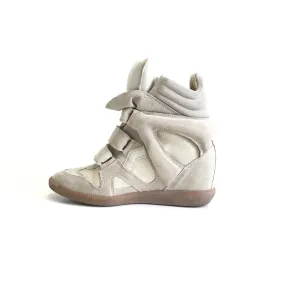 Bekett Leather and Suede Sneakers Beige