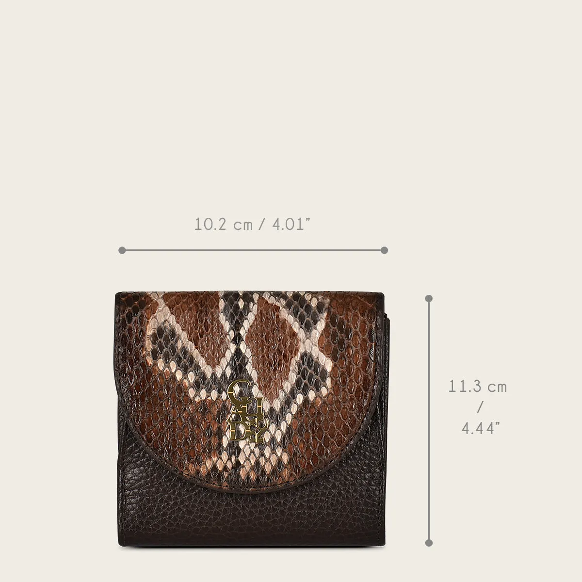 Brown exotic wallet