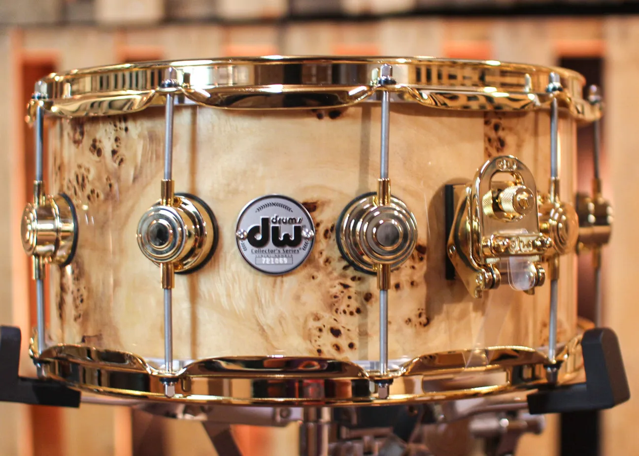 DW 6.5x14 Collector's Jazz Maple/Gum Mapa Burl Snare Drum - SO#1305779