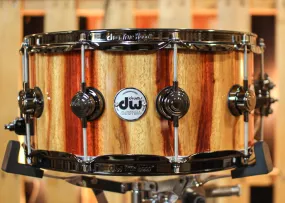 DW 6.5x14 Collector's Maple VLT Candy Stripe Padauk Snare Drum - SO#1344440