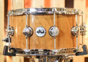 DW 7x14 Collector's Natural Lacquer over Cherry/Mahogany Snare Drum - SO#1302282