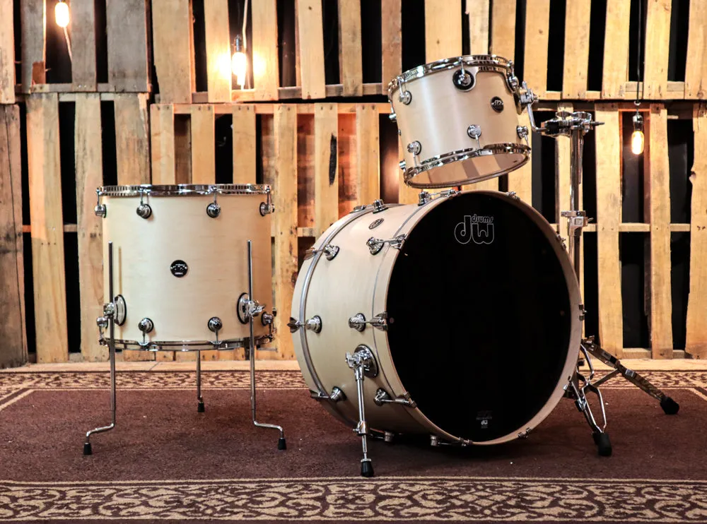 DW Performance Satin Natural Drum Set - 14x24,10x13,16x18