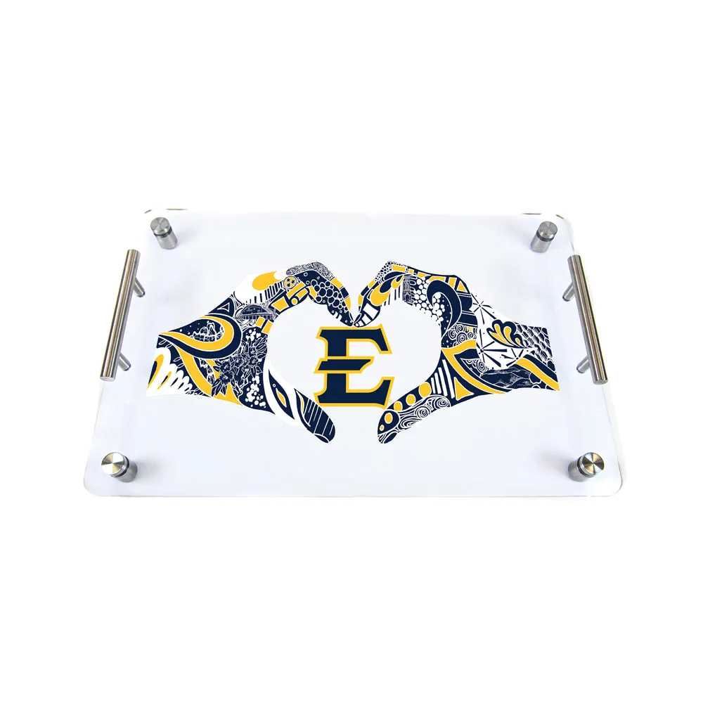 ETSU Bucs  -  Kelsey Montague E Crystal Charcuterie Tray