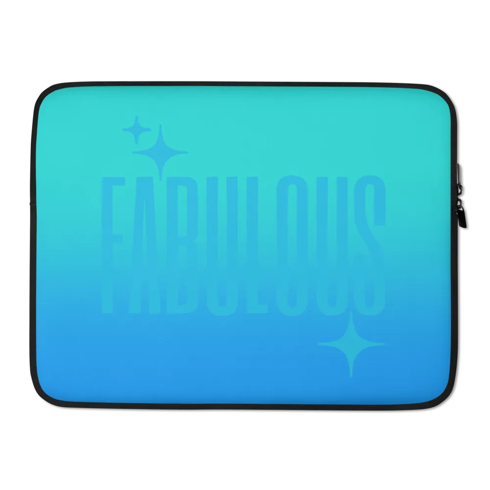 Fabulous Ghost Text Laptop Sleeve