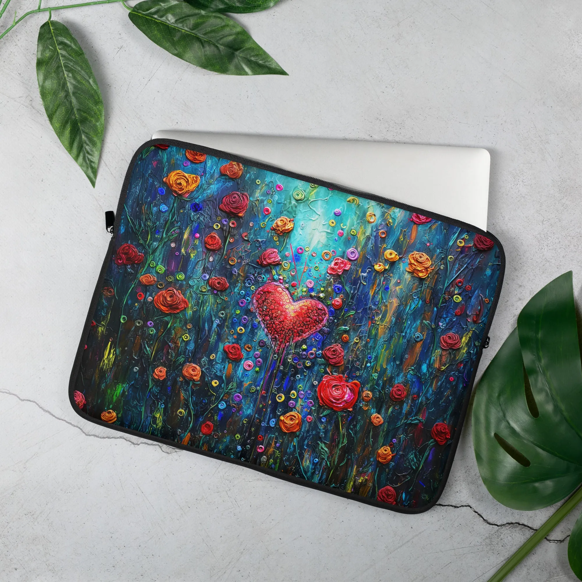 Fantasy Candy Heart Laptop Sleeve