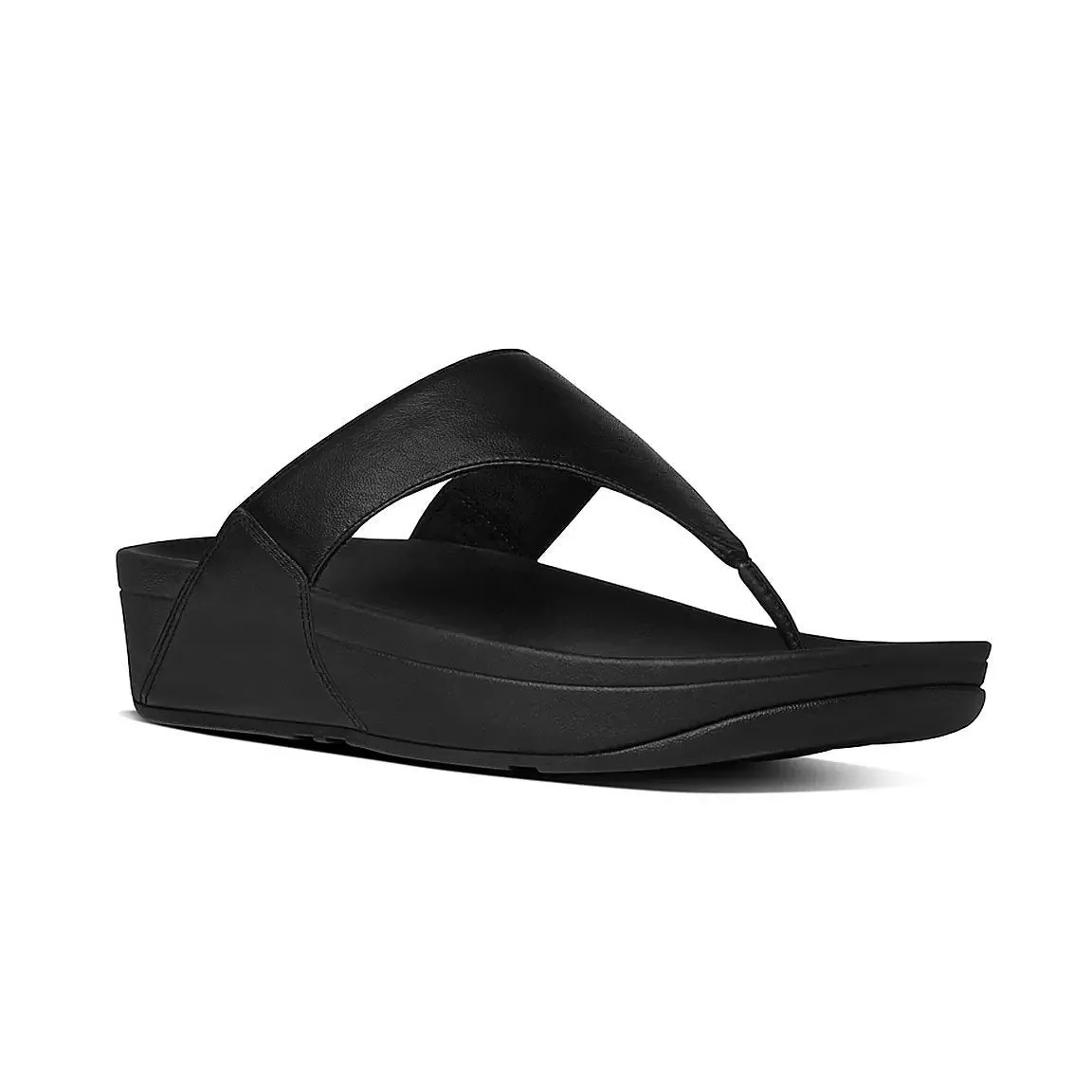 FITFLOP Women's Lulu 2 Thong Black Leather