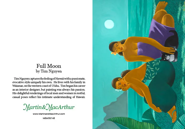 Greeting Card "Full Moon" by Tim Nguyen