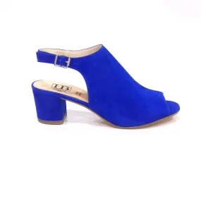 HB B692 Cobalt Suede Heeled Sandals