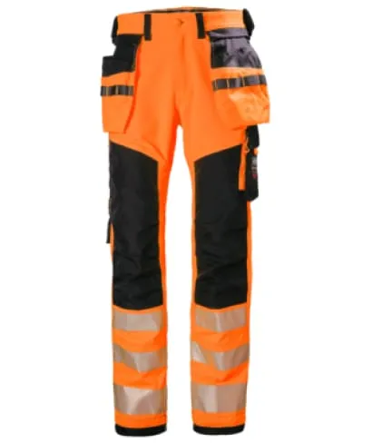 Helly Hansen Icu Hi Viz Stretch Construction Trousers Class 2-77472