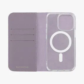 iPhone 16 Plus MagSafe Leather Flip Cover with Clear Case