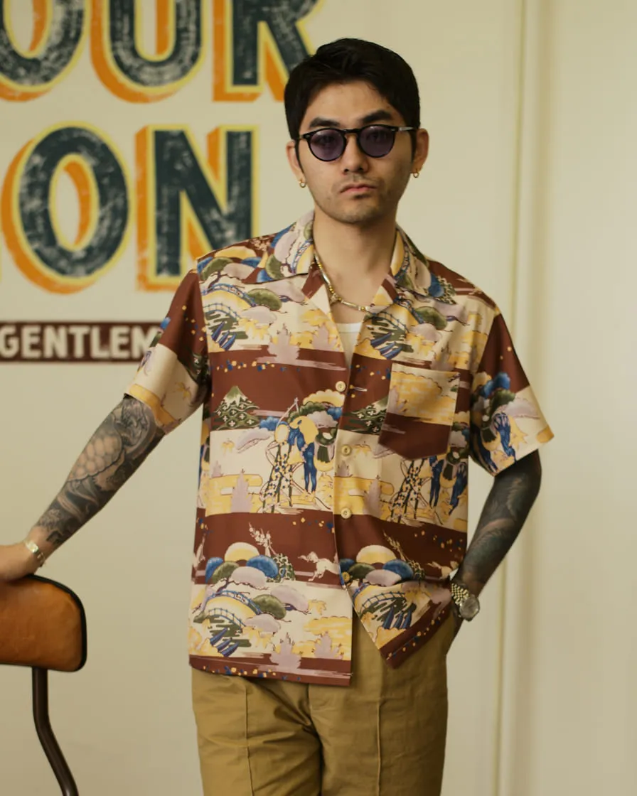 Japanese Suburban Twill Hawaiian Shirt