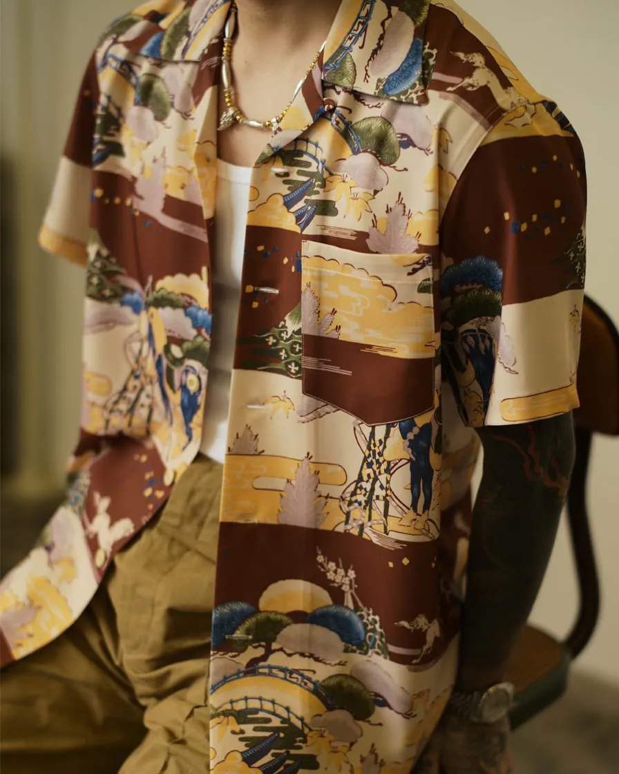 Japanese Suburban Twill Hawaiian Shirt