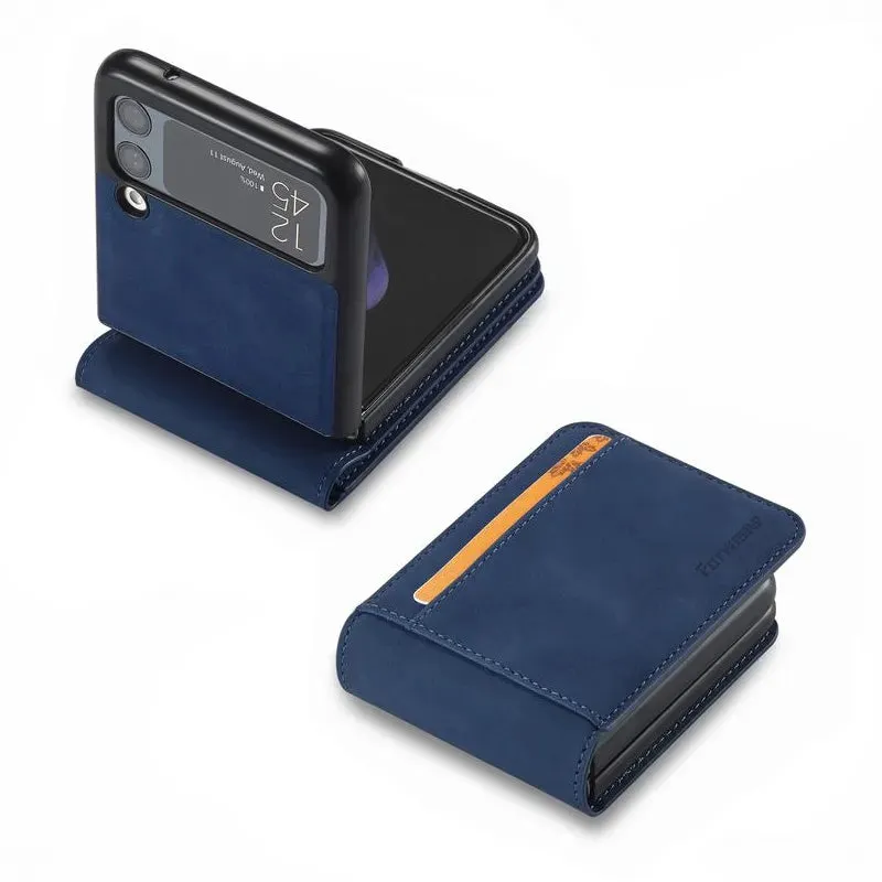 Leather Card Wallet Case For Samsung Galaxy Z Flip