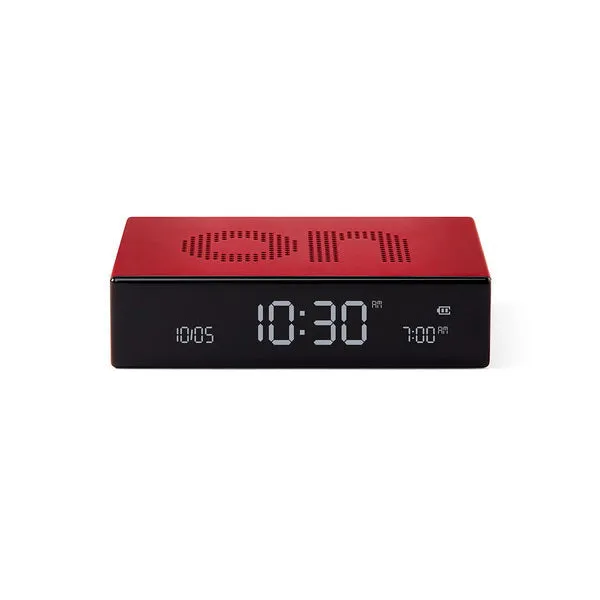 LEXON Flip Premium Reversible LCD Digital Alarm Clock