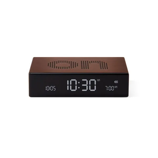 LEXON Flip Premium Reversible LCD Digital Alarm Clock