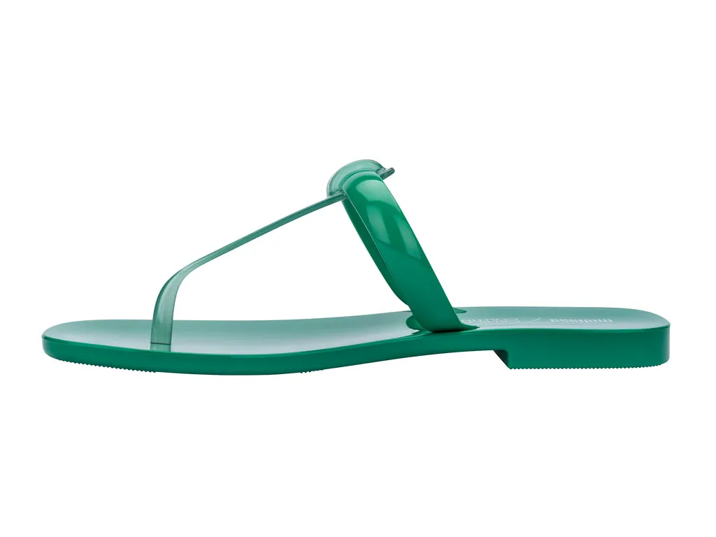 Melissa T-Bar Strap Camila Coutinho AD Green Flat Flipflop