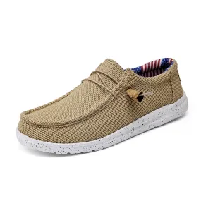 Men Casual Shoes Slip on Canvas Loafers  Walking Flats  Man  Non Slip Soft Moccasins Sneakers Summer