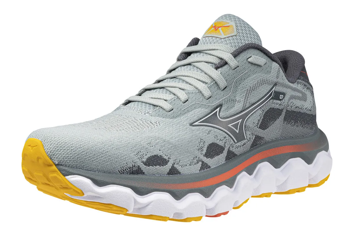 Mizuno Wave Horizon 7 B Grey Mist/White/Hot Coral Womens