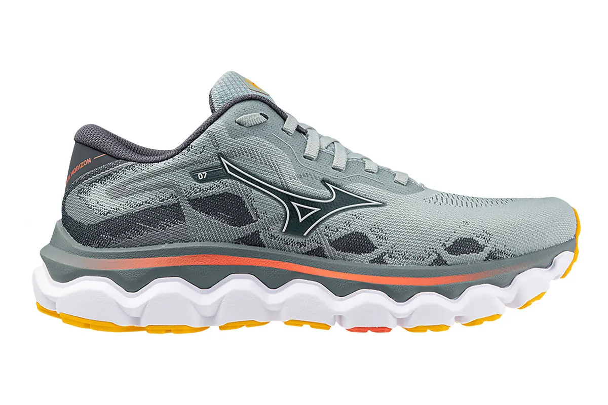 Mizuno Wave Horizon 7 B Grey Mist/White/Hot Coral Womens