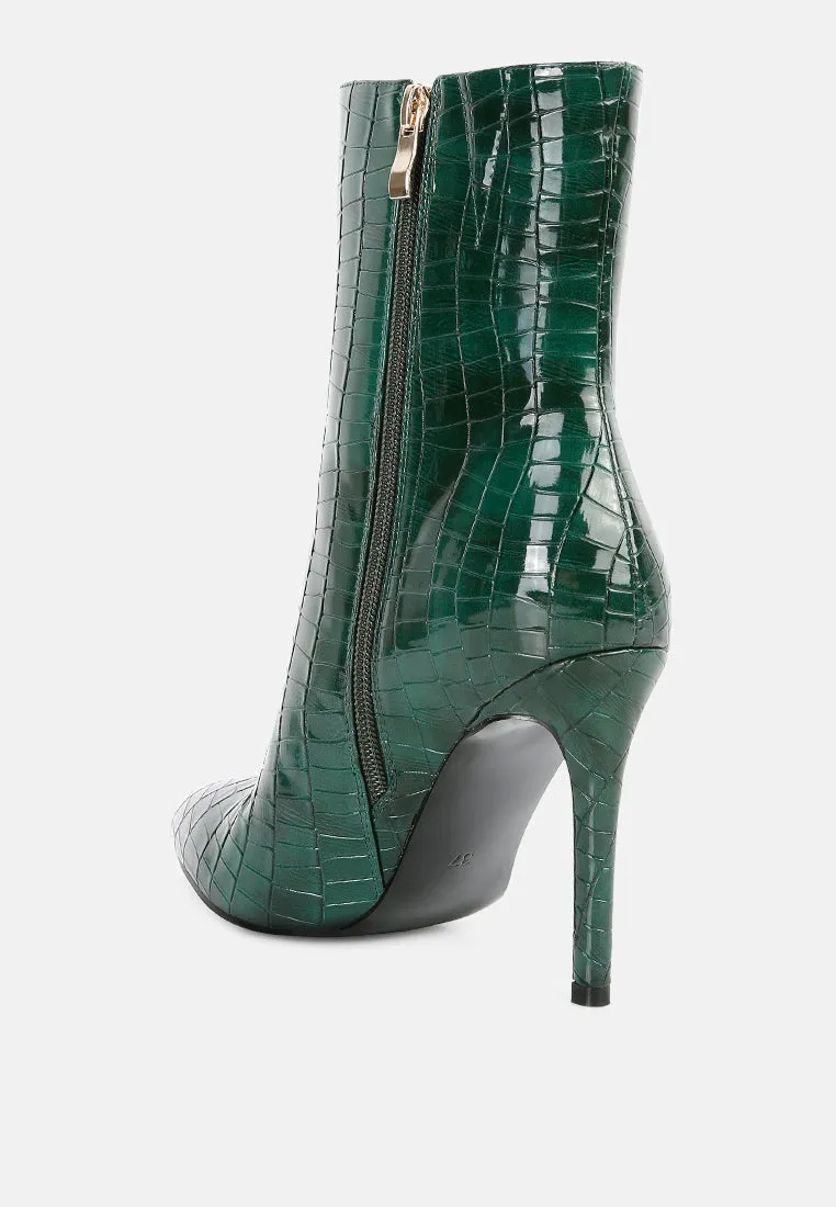 Momoa High Heel Ankle Boots By Ruw