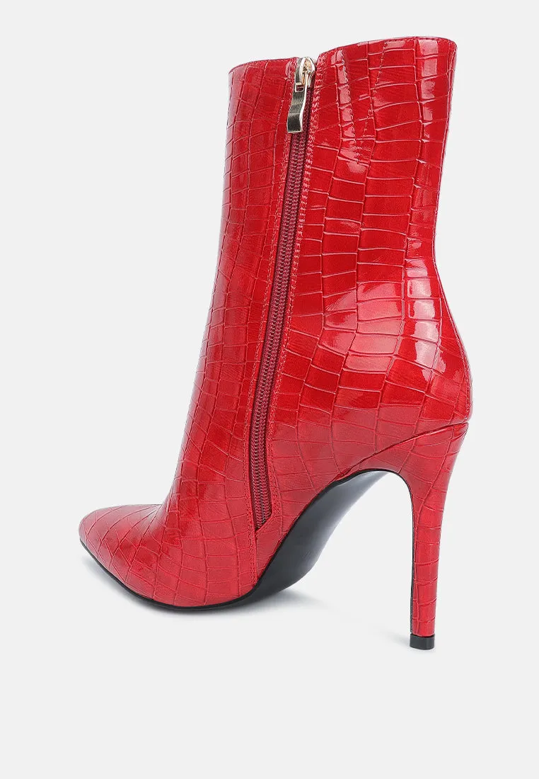 Momoa High Heel Ankle Boots By Ruw