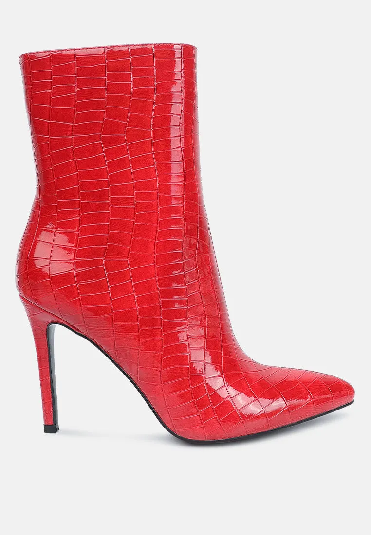 Momoa High Heel Ankle Boots By Ruw