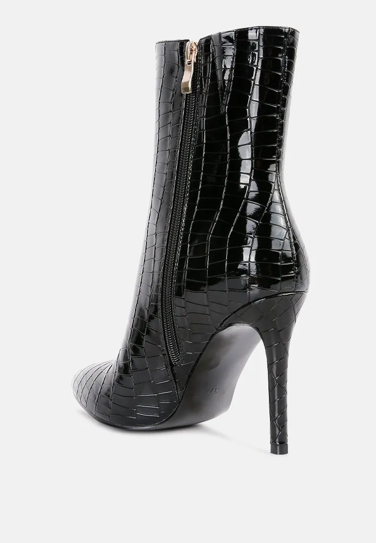 Momoa High Heel Ankle Boots By Ruw