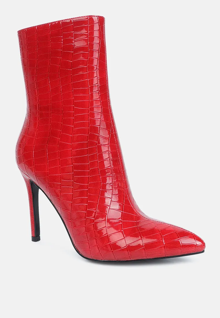 Momoa High Heel Ankle Boots By Ruw