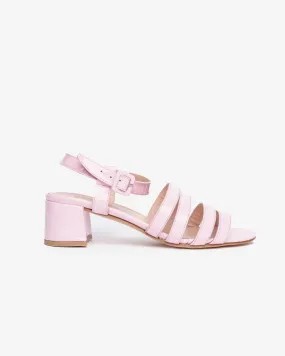 Palma Low Patent Sandal in Bubblegum Pink