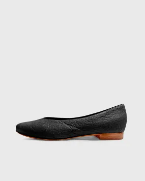 Pumps Black Pina ballerinas made of Pinatex - sample sale