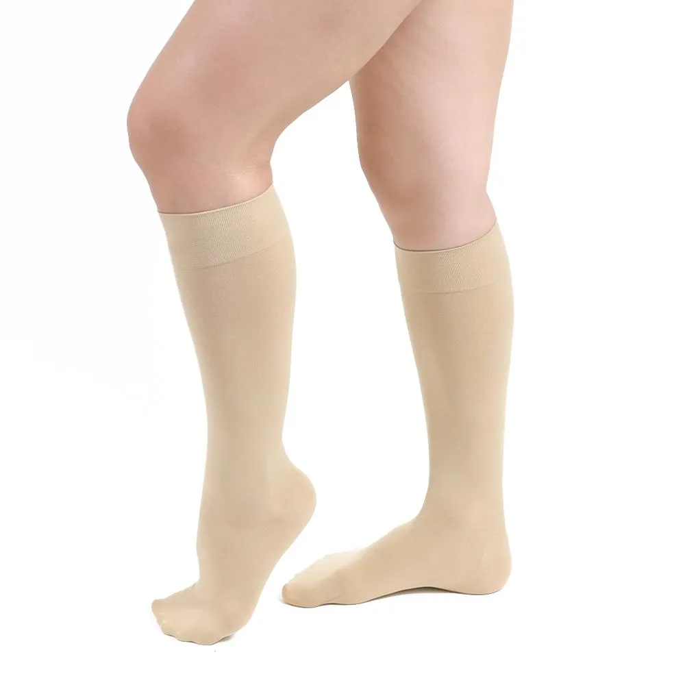 Salvere Opaque, Knee High, Closed Toe, 20-30 mmHg